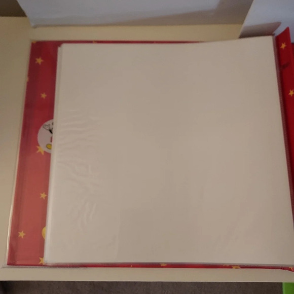 Disney Mickey Mouse Red with Yellow Stars Scrapbook Album Only - Picture 10 of 13